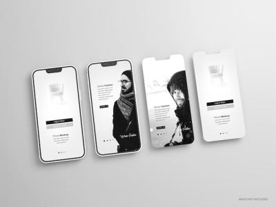 Minimal Mobile Phone and Phone Screen Mockup – Download for Free