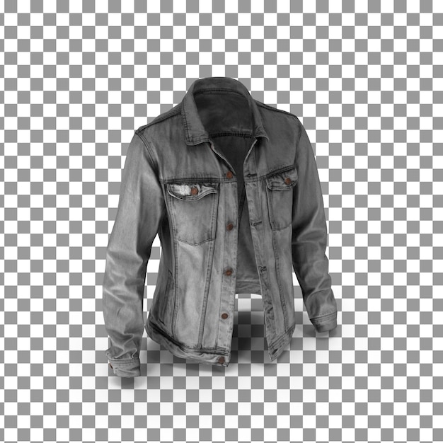 3D Jacket on Isolated Transparent Background – Free Download