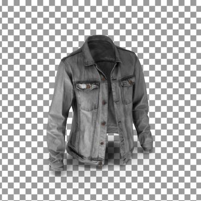 3D Jacket on Isolated Transparent Background – Free Download