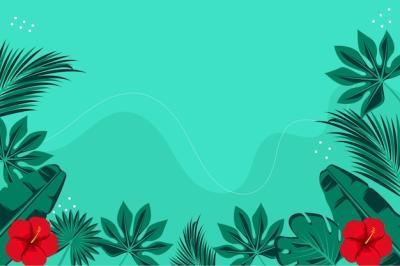 Tropical Leaves Background – Free Download Stock Photo