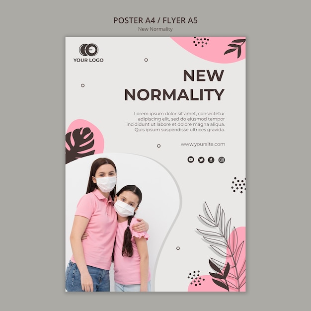 New Normality Poster Template – Download Free Stock Photo