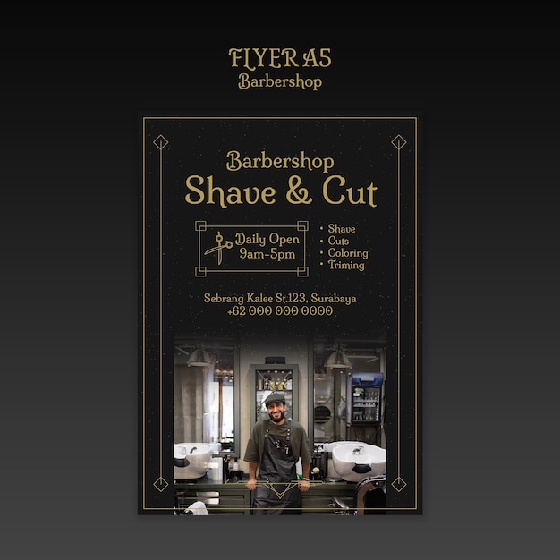 Barbershop Template Design – Free Download