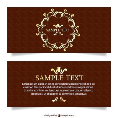 Vintage Banners with Floral Frame – Free Stock Photo for Download