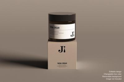 Cosmetic Cream on Cubic Packaging Box – Free Stock Photo, Download for Free