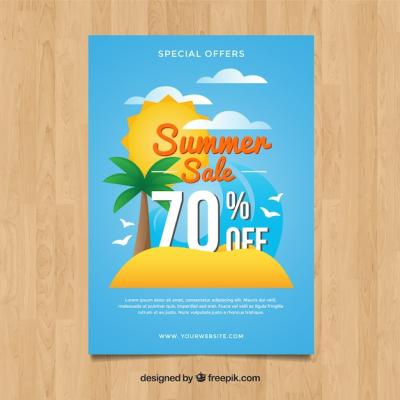 Island Summer Sale Flyer – Free Download