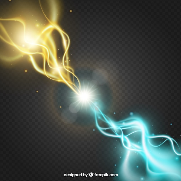 Realistic Two Forces Light Effect Background – Free to Download