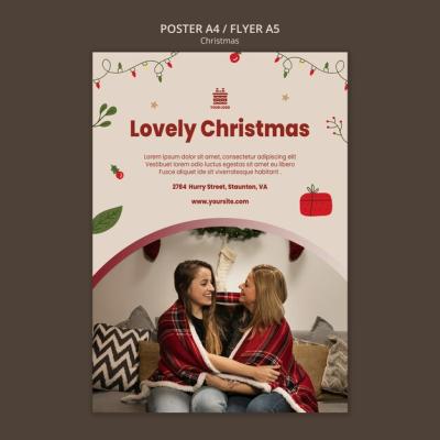 Christmas Concept Poster Template – Free Download