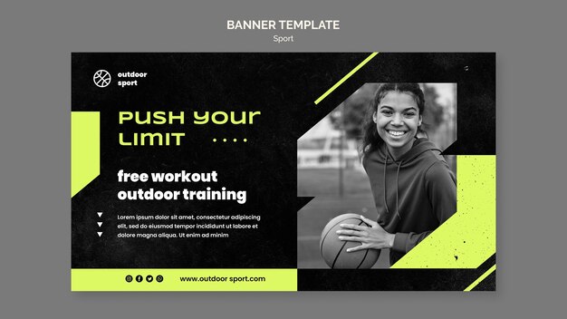 Workout Banner Template – Free to Download