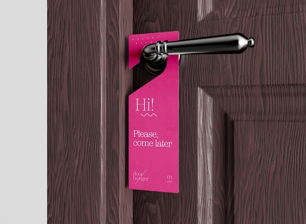 Door Hanger Mockup – Free Download for Stunning Presentations