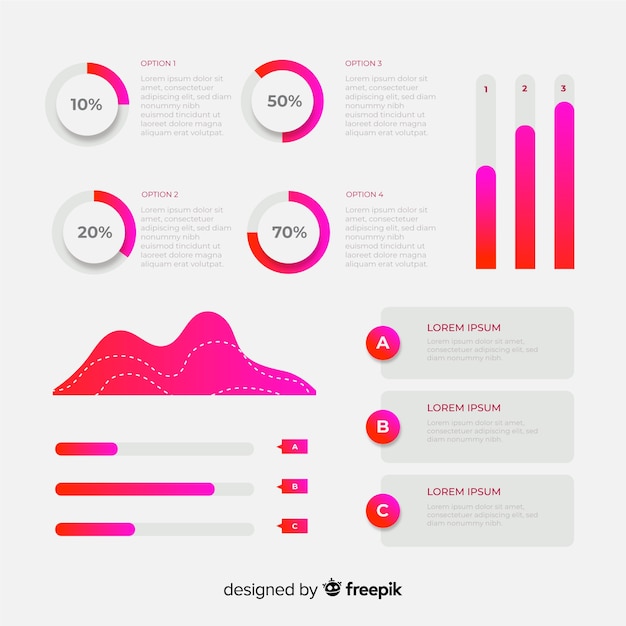 Flat Infographic Elements Collection – Free Download