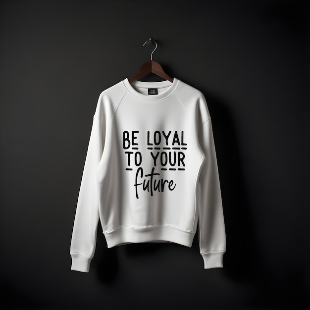 A White Sweater Featuring ‘Be True to Your Choice’ â Free Stock Photo for Download