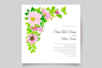 Floral Ornament Design for Wedding Cards – Free Download