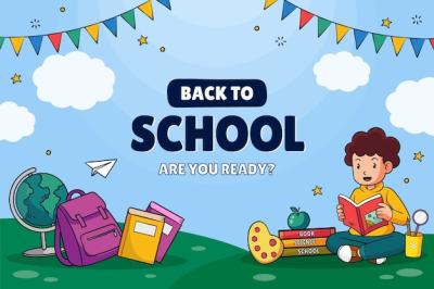 Hand Drawn Background for Back to School Season – Free Download