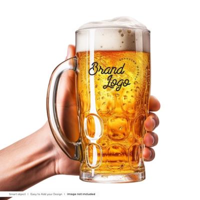 Beer Mug Mockup in Hand – Free Download