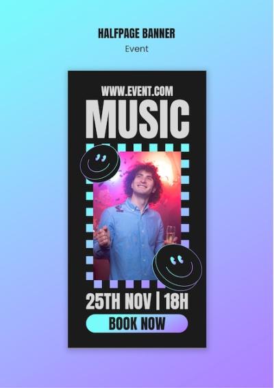 Hand Drawn Music Event Template – Free Download