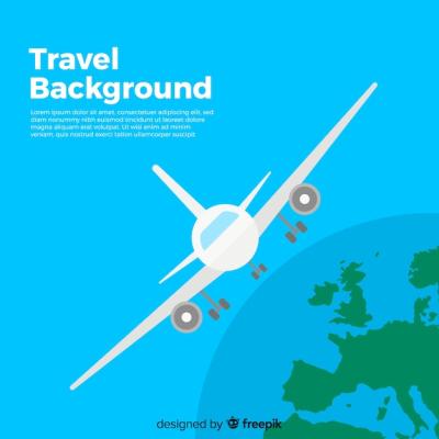 Flat Travel Background – Free Download