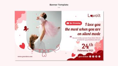 Family Horizontal Banner Template – Free Download