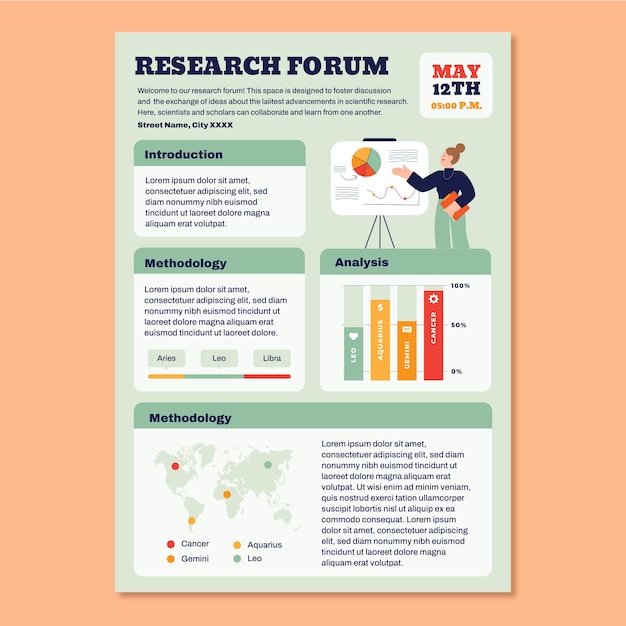 Creative Research Forum Poster Design – Free Download