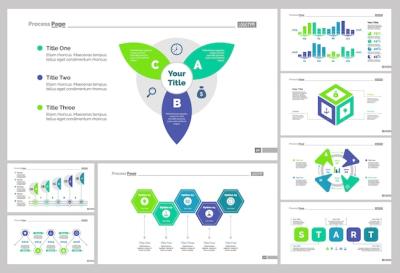 Eight Startup Slide Templates Set – Free to Download