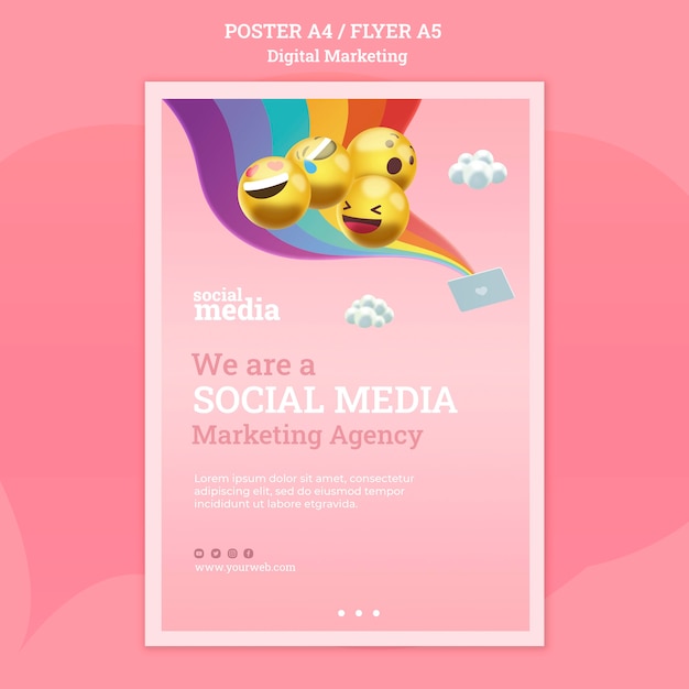 Social Media Poster Template – Free to Download