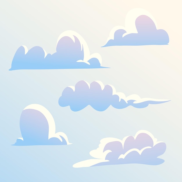 Cartoon Cloud Collection – Free Stock Photos for Download