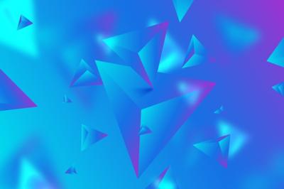 Vivid Colored 3D Triangle Background – Free Download