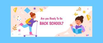 Back to School Season Social Media Cover Template – Free Download