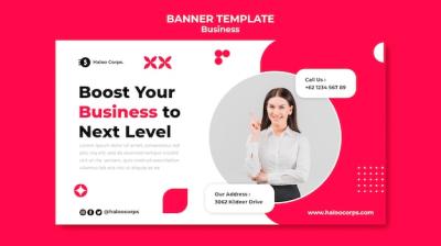 Business Horizontal Banner Template – Free Download