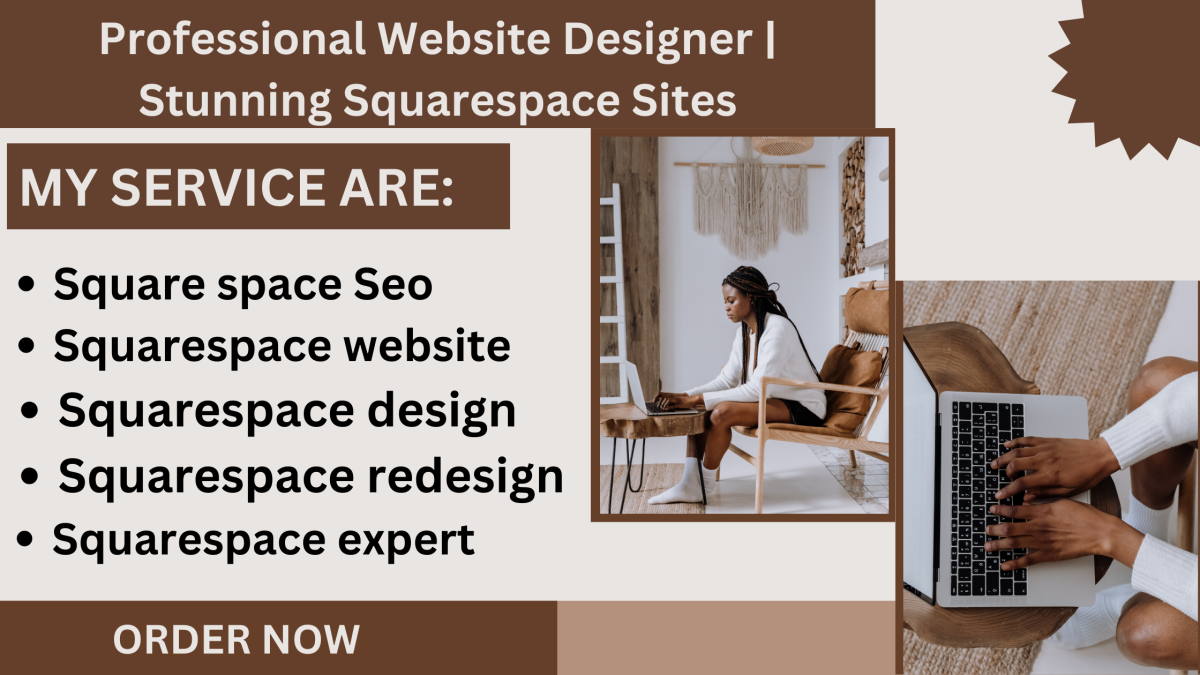 I will design or redesign Squarespace website landing page professionally