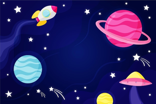 Cartoon Galaxy Background – Download Free Stock Photo