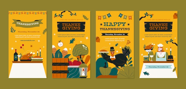 Thanksgiving Celebration Instagram Stories Collection – Free Download