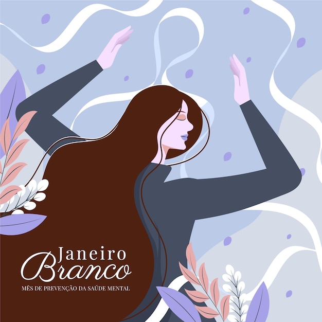 Flat Janeiro Branco Illustration for Free Download