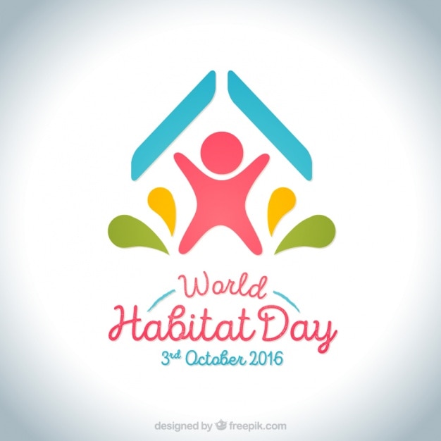 Modern Design Background for World Habitat Day – Free Download