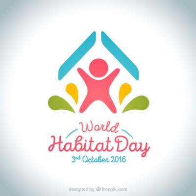 Modern Design Background for World Habitat Day – Free Download