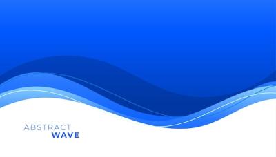 Abstract Blue Wave Shape with Curvy and Stripe Layout Background – Free Download