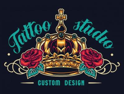 Colorful Tattoo Salon Logotype – Free to Download