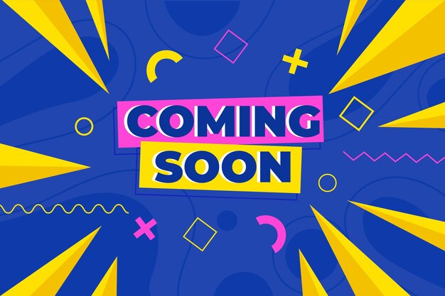 Colorful Coming Soon Promo Wallpaper – Free Download