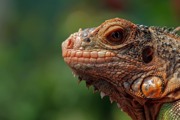 Closeup of a Beautiful Baby Red Iguana on Wood – Free Stock Photo