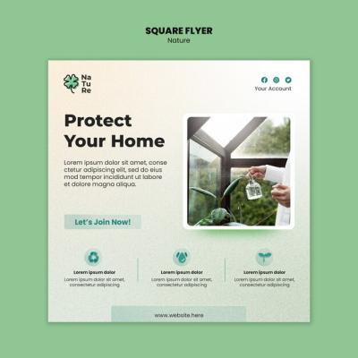 Flat Design Nature Template for Stunning Projects – Free Download