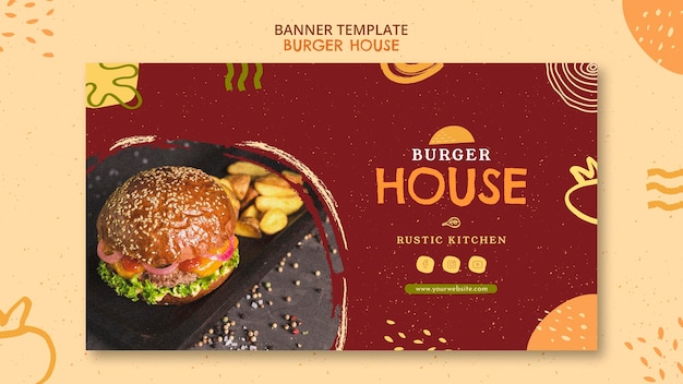 Burger House Template – Free Download for Stunning PSD Designs