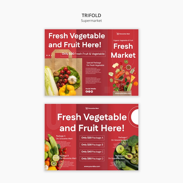 Supermarket Products Template – Free Download, Free Stock Photo