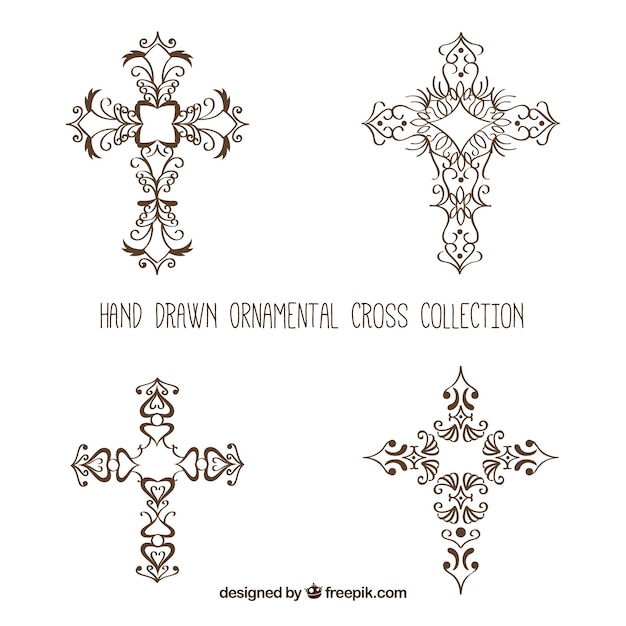 Hand Drawn Ornamental Cross – Free Download