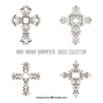 Hand Drawn Ornamental Cross – Free Download