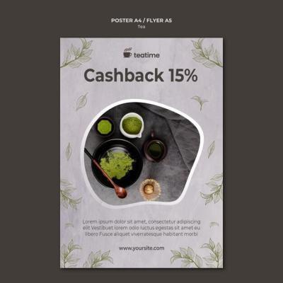 Matcha Tea Promotion Flyer Template – Free Download