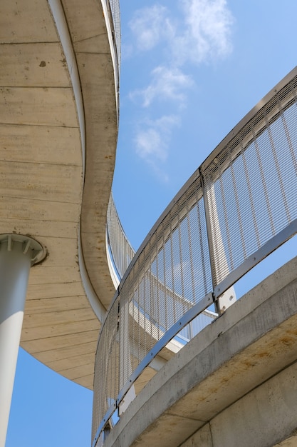 Modern Stone Building Against a Blue Sky – Free Download