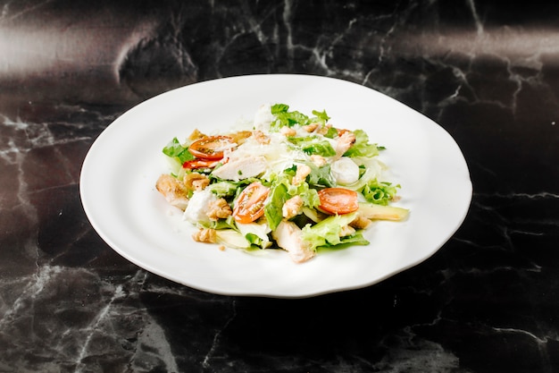 Caesar Salad on Black Marble – Free to Download