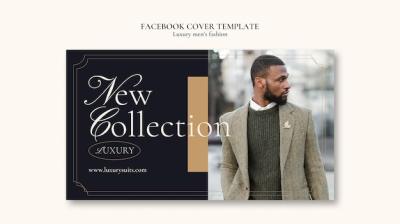 Luxury Men’s Fashion Facebook Cover Template – Free to Download