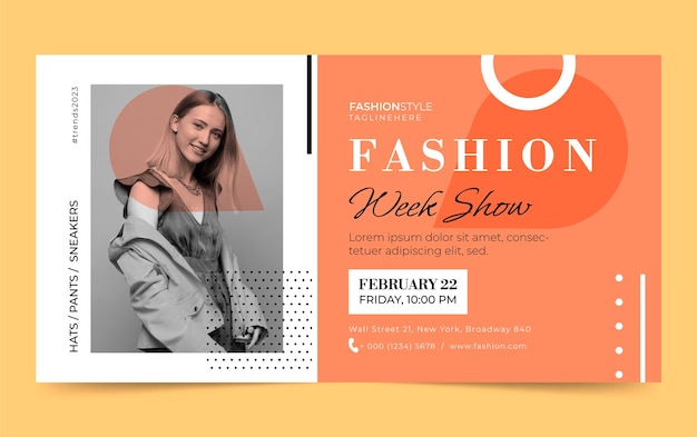 Flat Design Fashion Collection Facebook Template – Free to Download