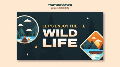 Leisure and Wildlife YouTube Cover Template – Free Download