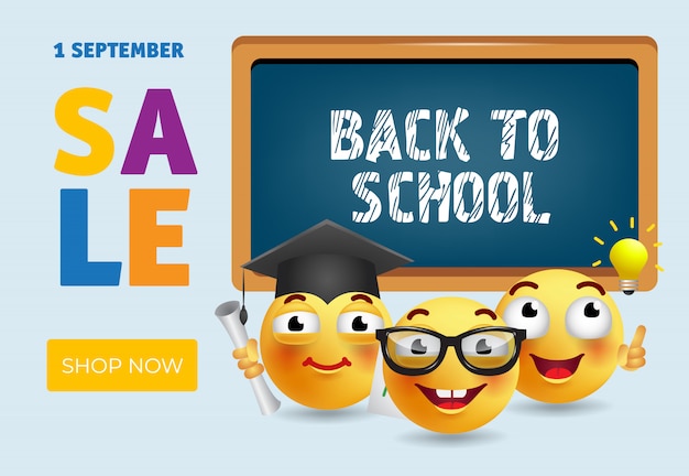 Back to School Sale Banner Design – Free Download